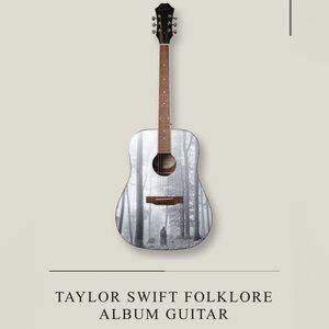 Taylor Swift Official Folklore Epiphone Acoustic Guitar - NEW